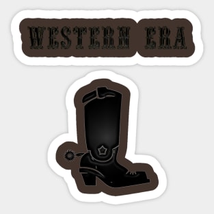 Western Era - Cowboy Boots 3 Sticker